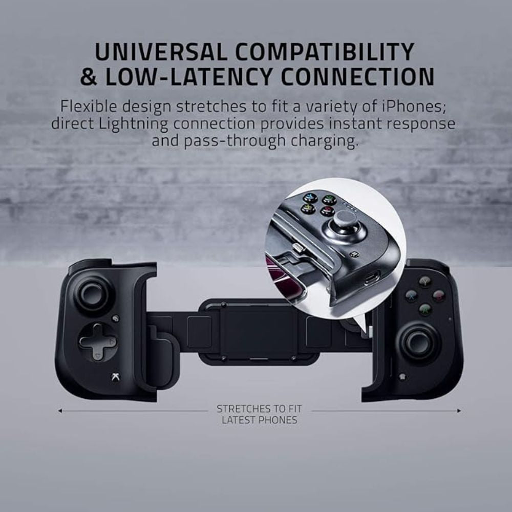 Razer Kishi Mobile Gaming Controller for iPhone - Black - Pristine - Refurbished