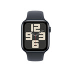 Apple Watch SE 40mm - Midnight Aluminum Case with Black Sports Band - Pristine Refurbished