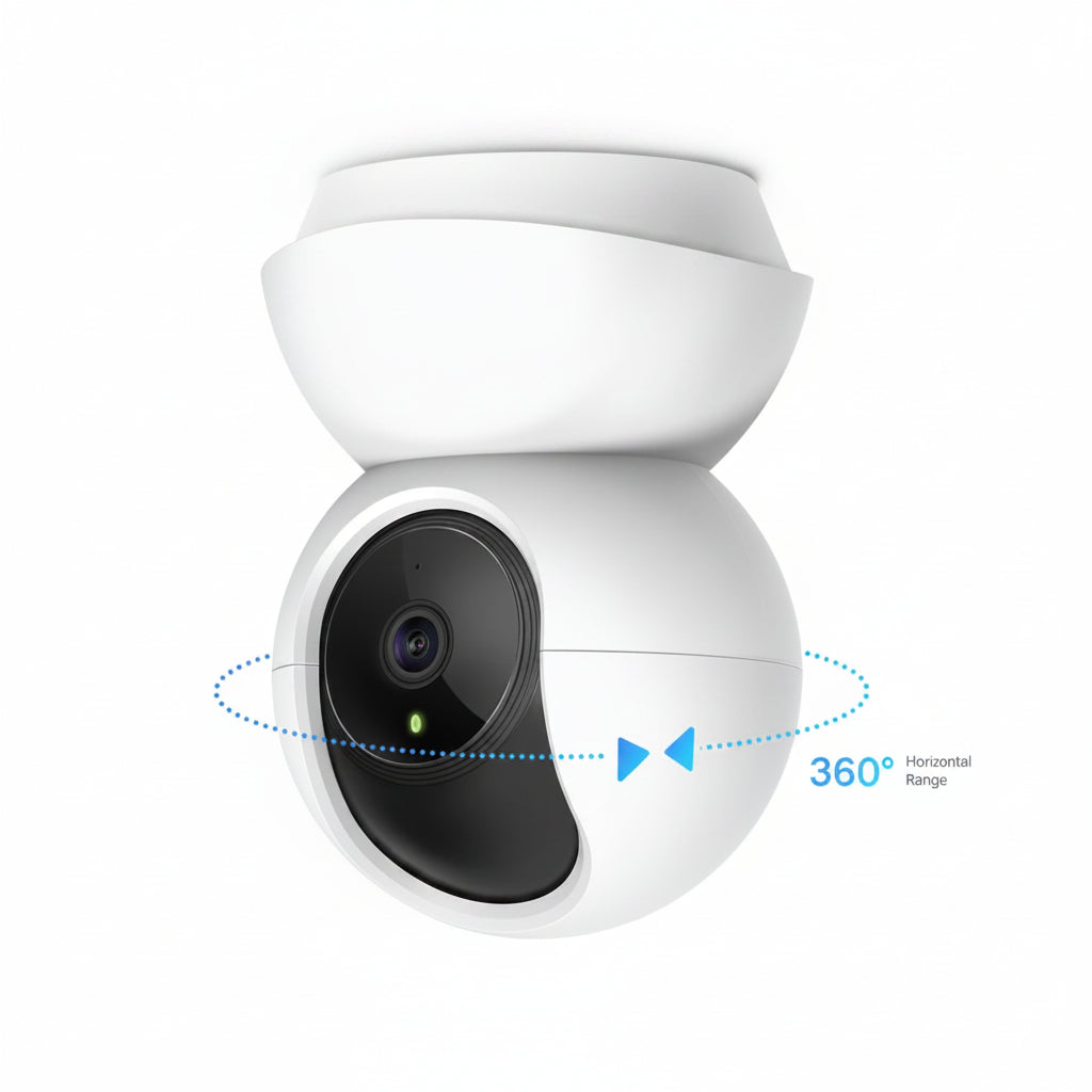 TAPO 2K PAN/TILT HOME SECURITY WIFI CAMERA C210 - White