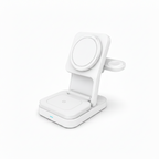 Sprout Qi2 Magnetic 3-in-1 Wireless Charger - White - Fast Charging Stand for iPhone, Apple Watch - AirPods - Good - Refurbished (Copy) SPROUT