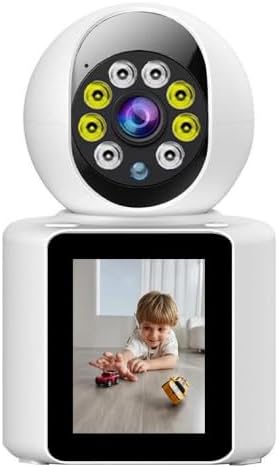 4K HD Indoor Smart Security Camera – 360° View, Two-Way Audio, Night Vision, Motion Alerts, App Control