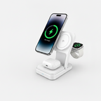 SPROUT Qi2 Magnetic 3-in-1 Wireless Charger – White - Fast Charging Stand for iPhone, Apple Watch & AirPods - Pristine - Refurbished SPROUT