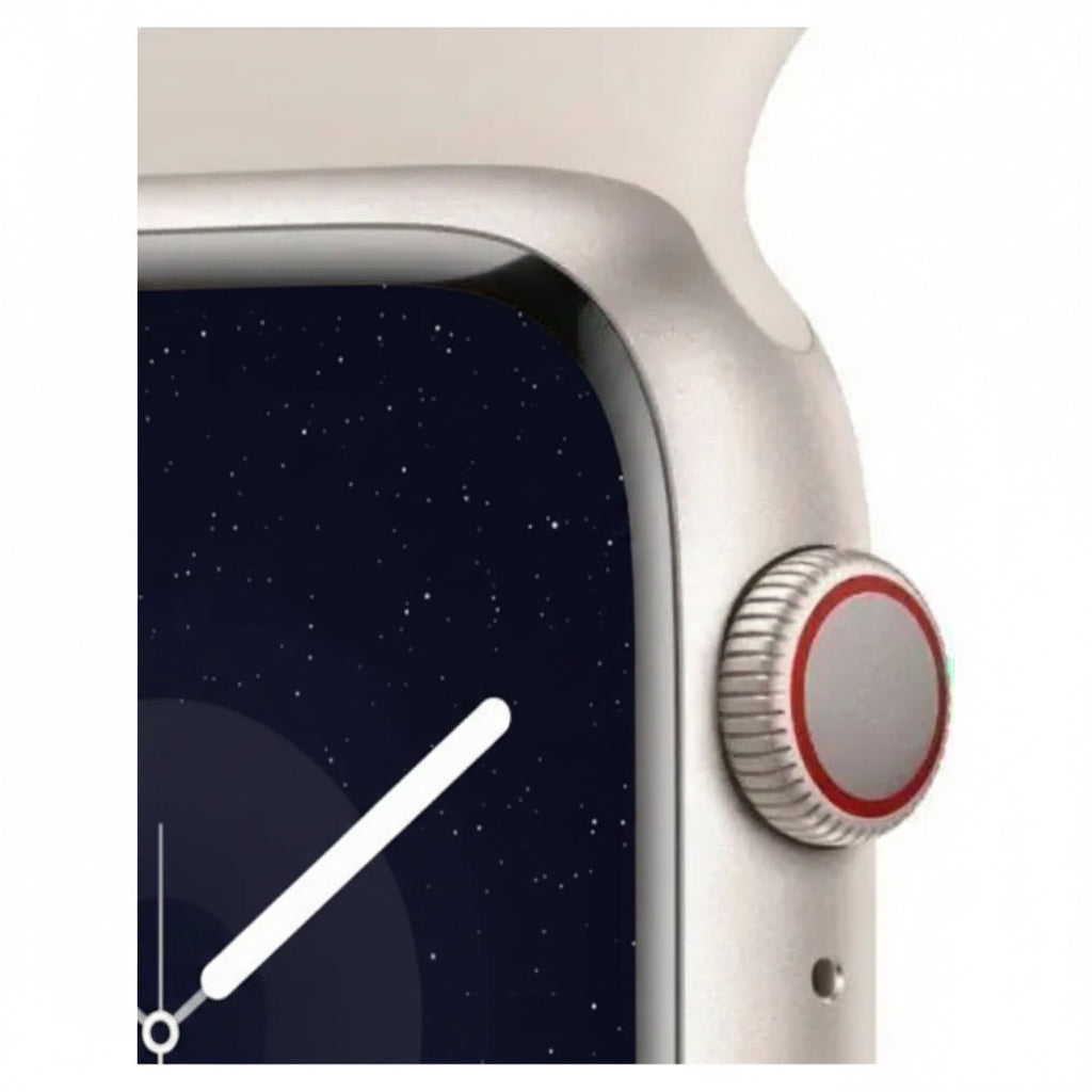 Apple Watch Series 9 45MM GPS + Cellular - Aluminum Case Starlight -Sport Band Starlight (M/L) (Copy) Apple