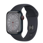 Apple Watch Series 8 GPS + Cellular 41mm Midnight Aluminum Case w/ Midnight Sport Band -Au Version ( Refurbished Grade A)