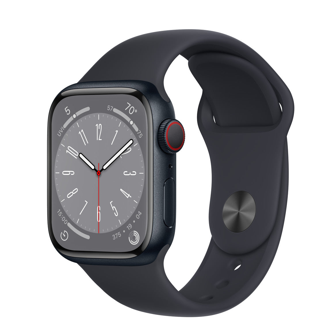 Apple Watch Series 8 GPS + Cellular 41mm Midnight Aluminum Case w/ Midnight Sport Band -Au Version ( Refurbished Grade A)