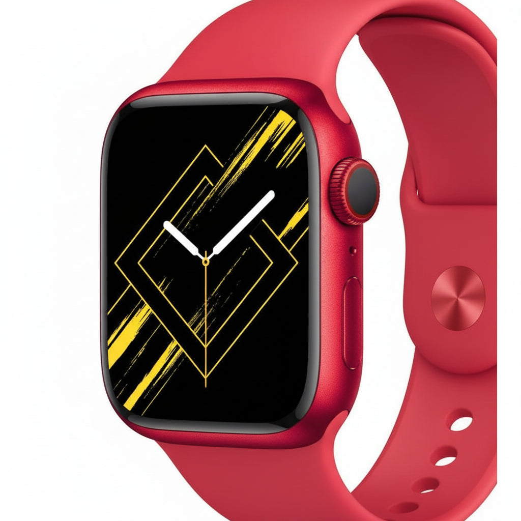Apple Watch S9 45mm Red Aluminium | Red Sport Band M/L | GPS + Cellular With 100% Battery - Pristine - Refurbished Apple