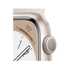 Apple Watch Series 8 GPS, 41mm Starlight Aluminium Case with Starlight Sport Band - Refurbished (Grade-B)