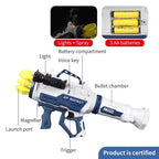 Electronic Toy Gun – Soft Bullet Bazooka Rocket Launcher with Realistic Sound & Light Effects