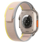 Apple Watch Ultra Titanium 49mm GPS + Cellular Yellow Beige Trail Loop Band SM - Pristine - Refurbished (Copy) APPLE