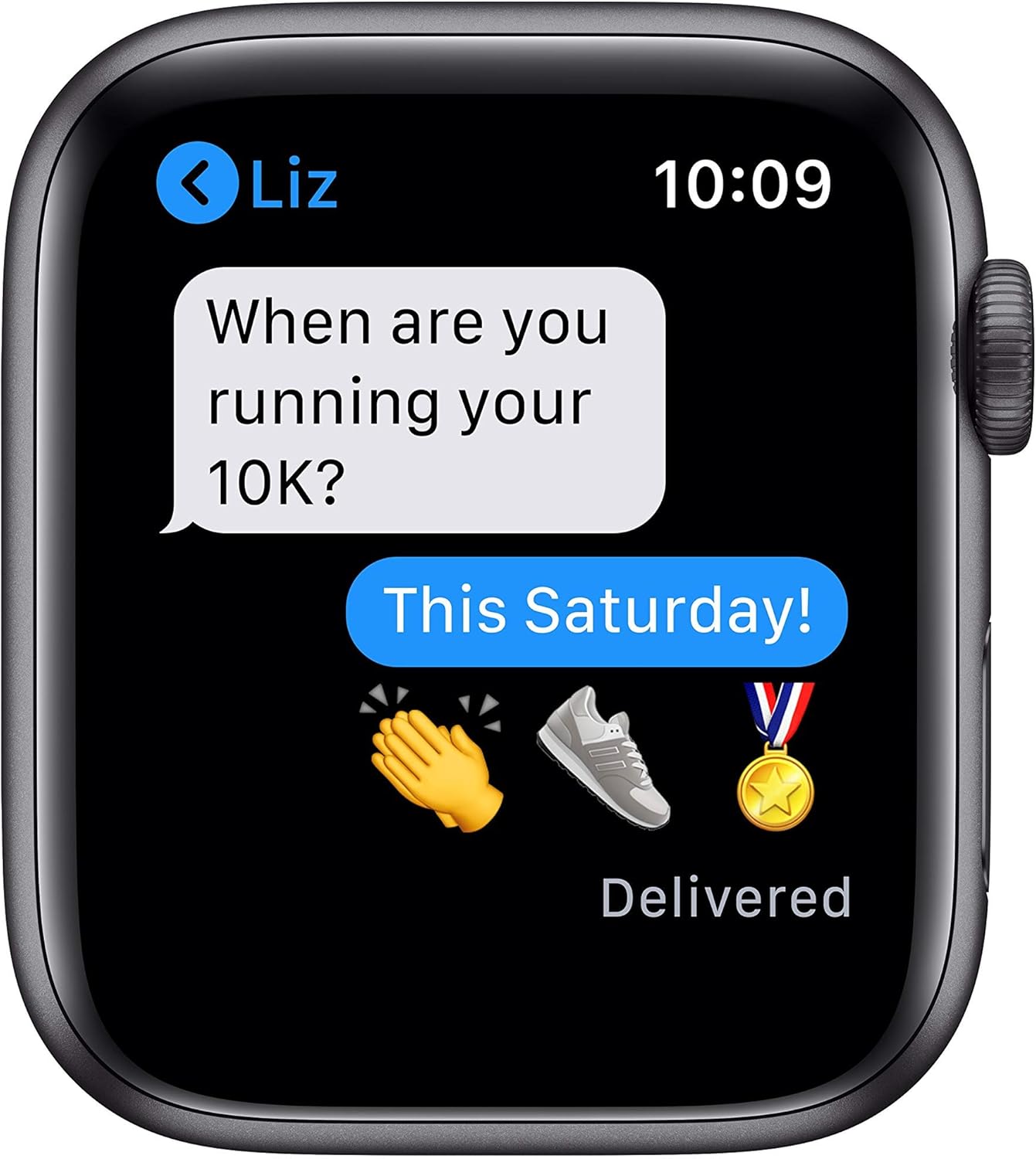 Apple Watch Series 6, GPS 44mm Space Grey Aluminium Case with Sport Band-AU-Version (Refurbished Grade-A)