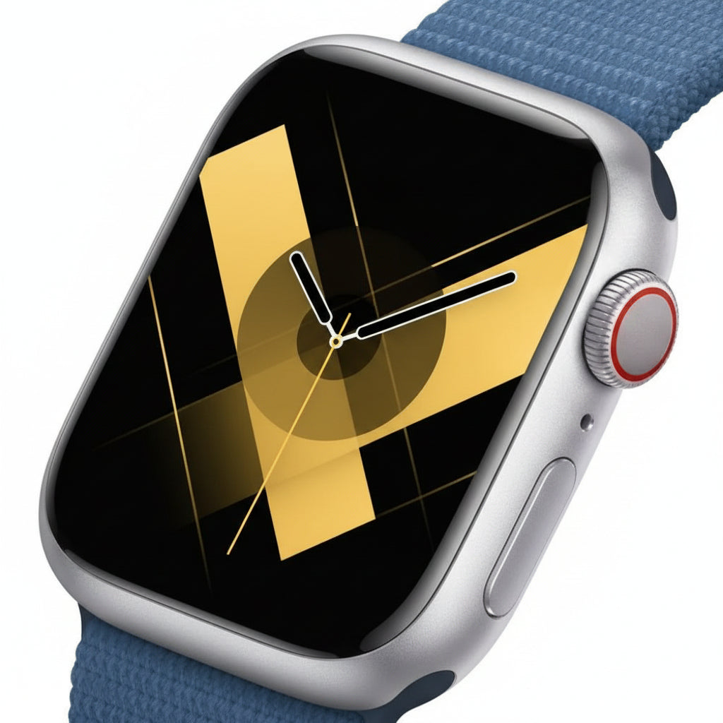 Apple Watch Series 9 41MM GPS + Cellular - Aluminum Case Silver - Loop band Winter Blue With 100% Battery - Pristine - Refurbished