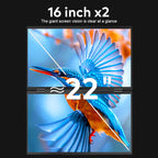 Trion 16-inch Full HD Foldable Dual Portable Monitor - Plug and Play Screen Extender Trion