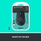 Logitech M720 Triathlon Multi-Device Wireless Mouse - Black