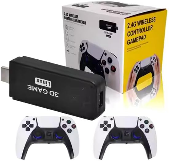 Retro Games U9 Pro Game Console, 64GB Storage, 4K Video, 3D Gaming Stick Lite