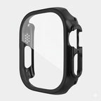 Plastic Case with Glass Sport Strap Waterproof Band Compatible with Apple Watch