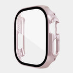 Plastic Case with Glass Sport Strap Waterproof Band Compatible with Apple Watch