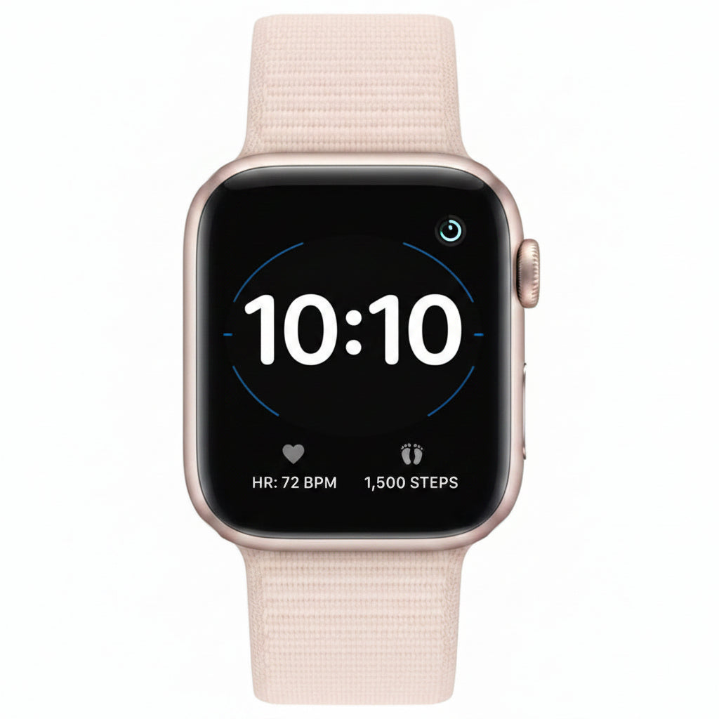 Apple Watch SE (2nd Gen) 40mm GPS + Cellular Starlight Aluminum Case with Starlight Sport Loop Apple