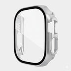 Plastic Case with Glass Sport Strap Waterproof Band Compatible with Apple Watch
