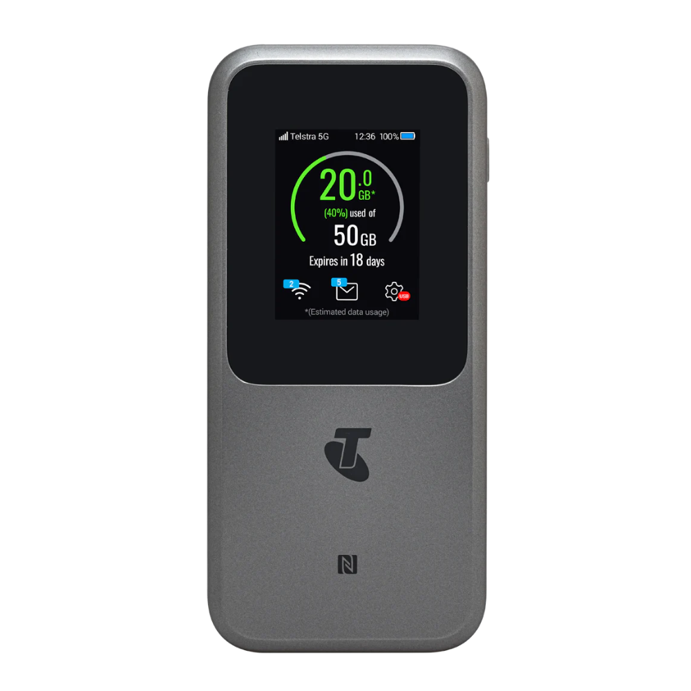 Telstra 5g Hotspot Grey WiFi Range Extender (Open Never Used)
