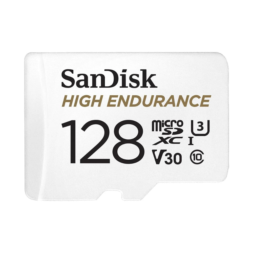 SanDisk High Endurance micro SDXC Card 128GB - White