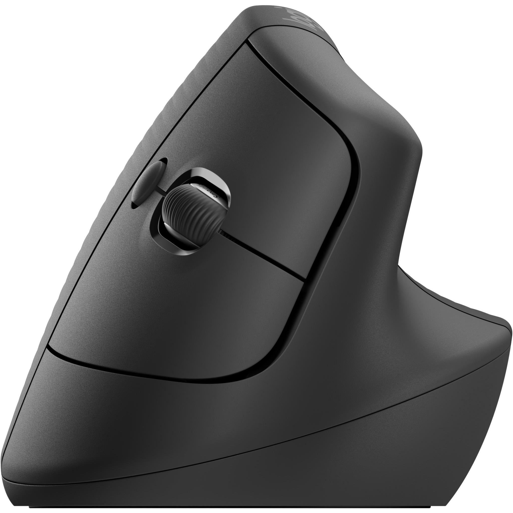 Logitech Lift Vertical Ergonomic Mouse, Wireless, Bluetooth or Logi Bolt USB receiver, Quiet clicks, 4 buttons, compatible with Windows/MacOS/iPadOS, Laptop, PC - Graphite