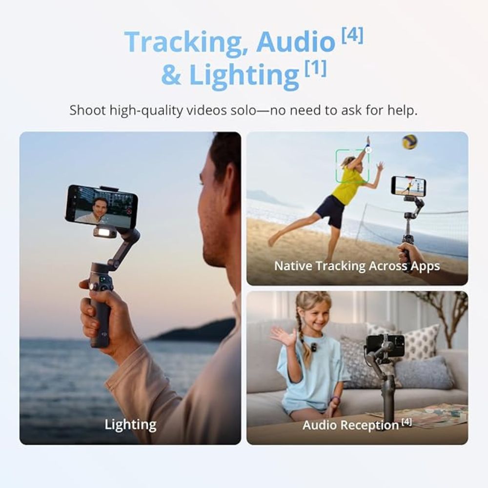 DJI Osmo Mobile 8 - 3-Axis Smartphone Gimbal - ActiveTrack, Intelligent Shooting Modes DJI