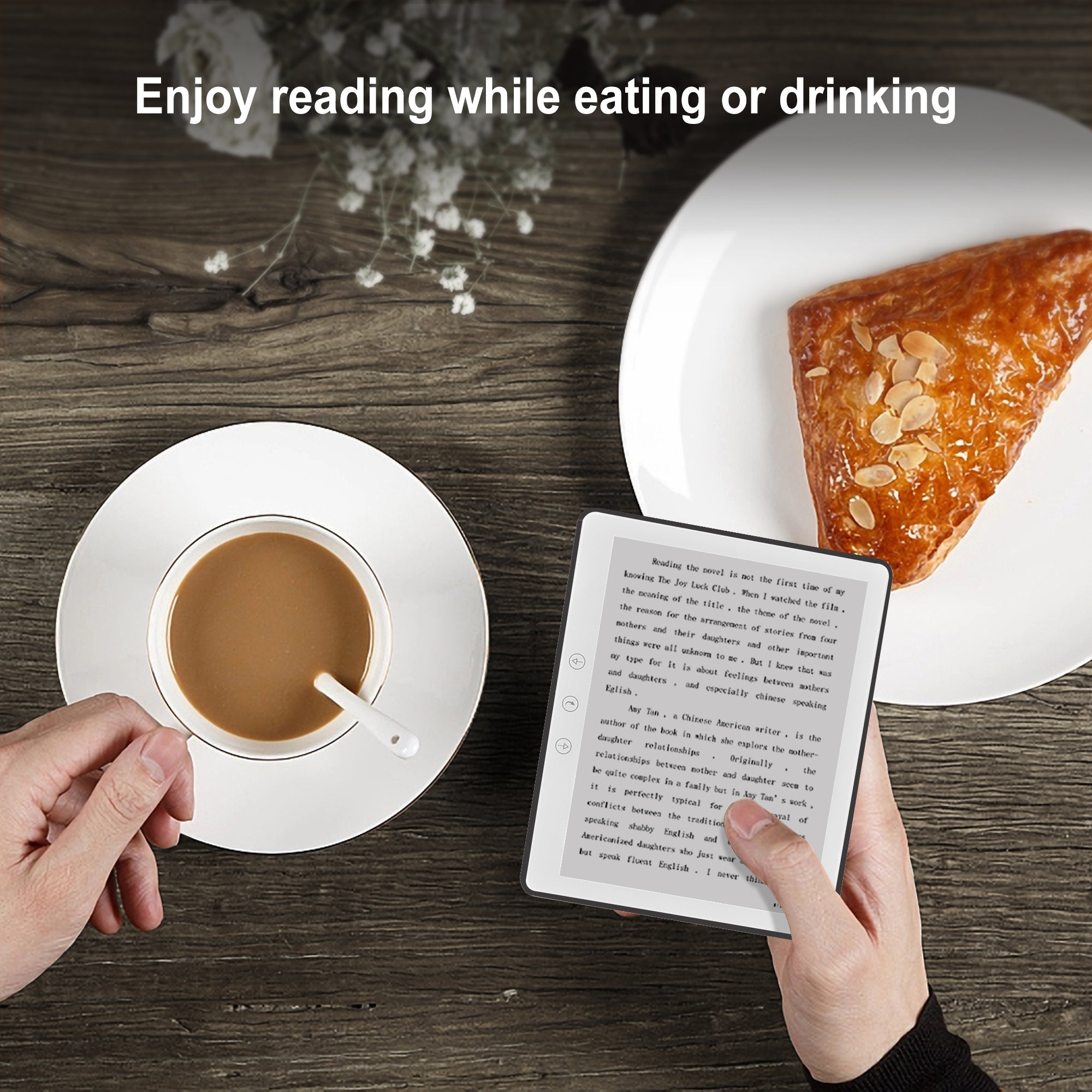 Trion Nex Ebook-Reader - 6" E-Ink Touchscreen, Quad-Core, 32GB Storage, Android 8.1 - Black - Pristine Refurbished Trion