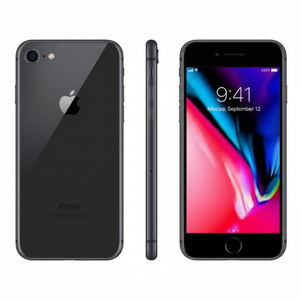 Apple iPhone 8 – 64GB - Space Gray - Unlocked - Good - Refurbished APPLE