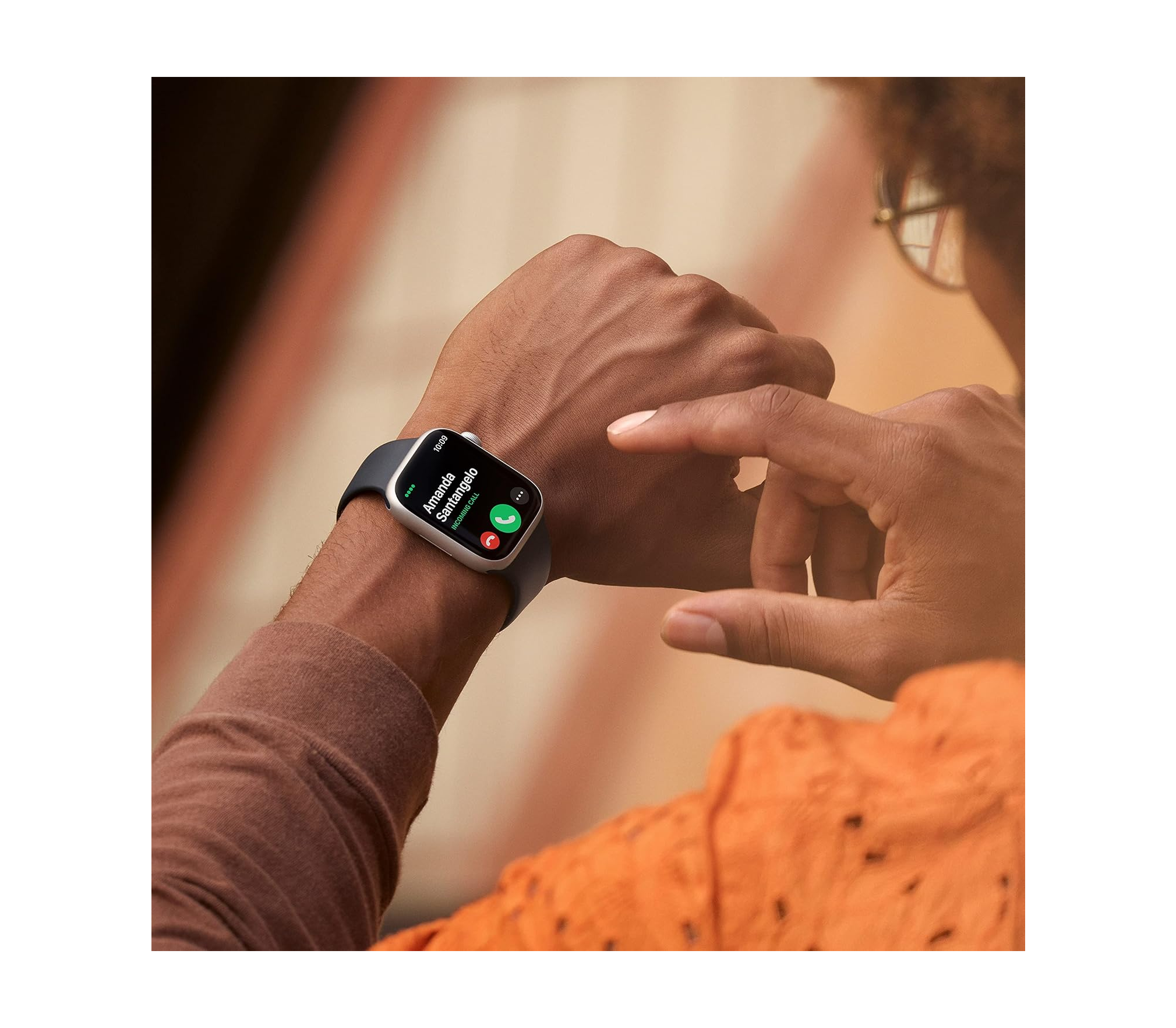 Apple Watch Series 8 GPS, 41mm Midnight Aluminium Case with Midnight Sport Band - Refurbished (Grade-B)