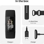 Fitbit Charge 6 Fitness Tracker - 1GB - Telstra - Black