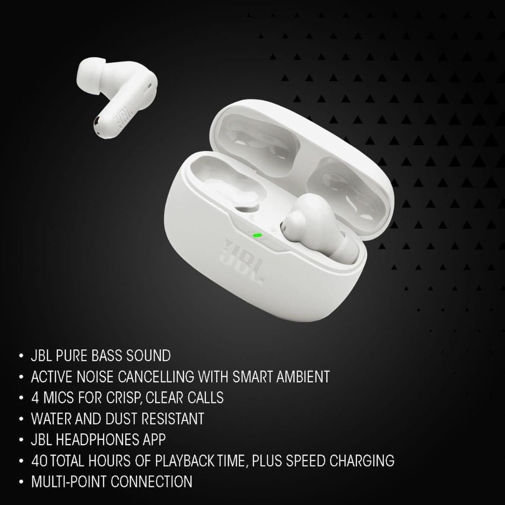 JBL Wave Beam 2 True Wireless Earbuds, Black - Pristine - refurbished JBL