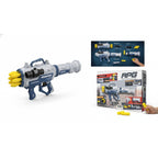 Electronic Toy Gun – Soft Bullet Bazooka Rocket Launcher with Realistic Sound & Light Effects
