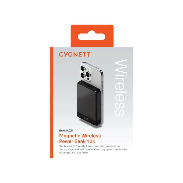 CYGNETT MAGSLIM 10K POWER BANK – BLACK - (AU VERSION)