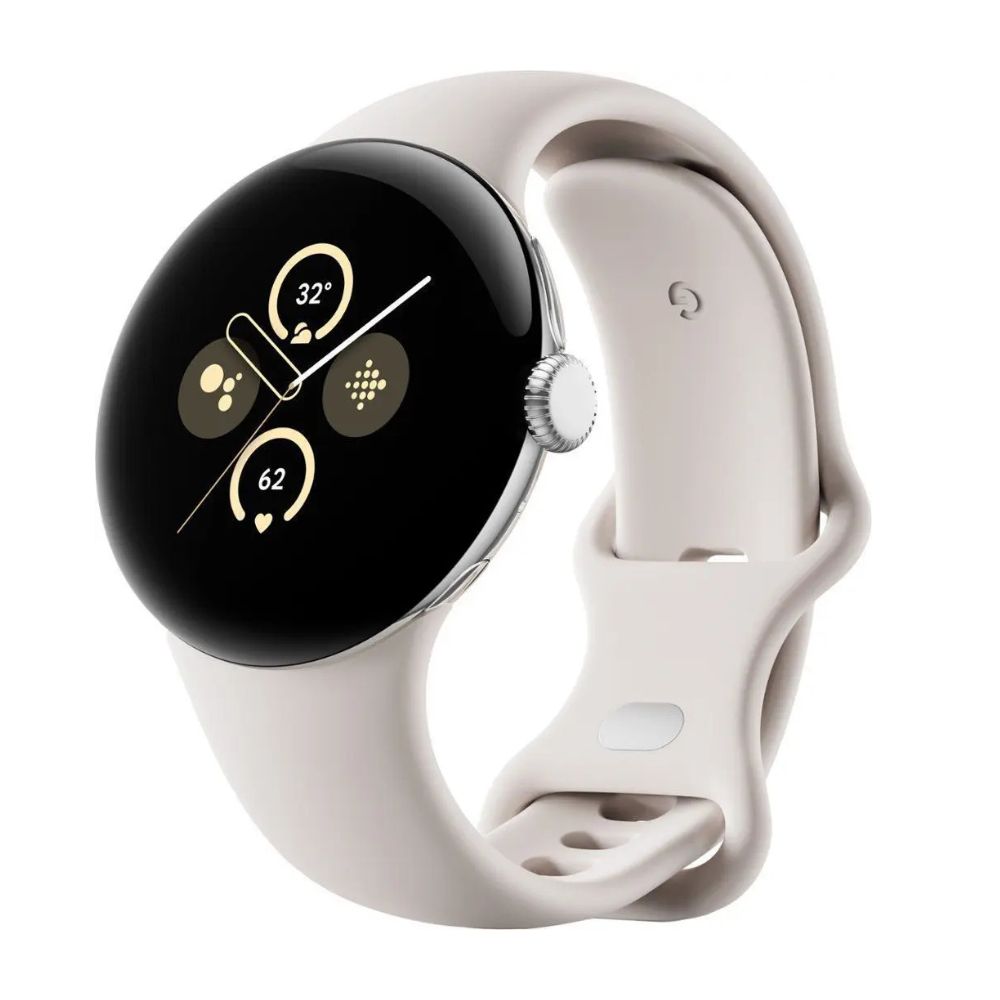 Google Pixel Watch 2 LTE - Obsidian, Champagne/ Gold/ Polished Silver Google