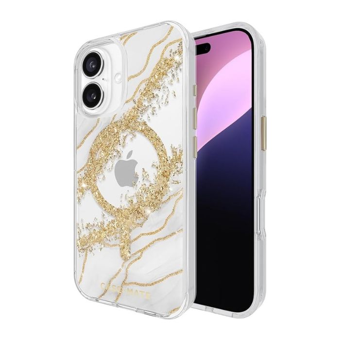 Case-Mate iPhone 16 Karat Granite Marble Case - MagSafe Cover