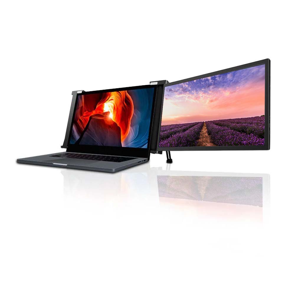 Trion 11.6" Laptop Monitor Extender 1080P IPS FHD Portable Laptop Dual Screen Extender - Black