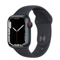 Apple Watch Series 7 GPS 41mm GPS - Midnight Aluminum Case with Black Sport Band - Pristine - Refurbished