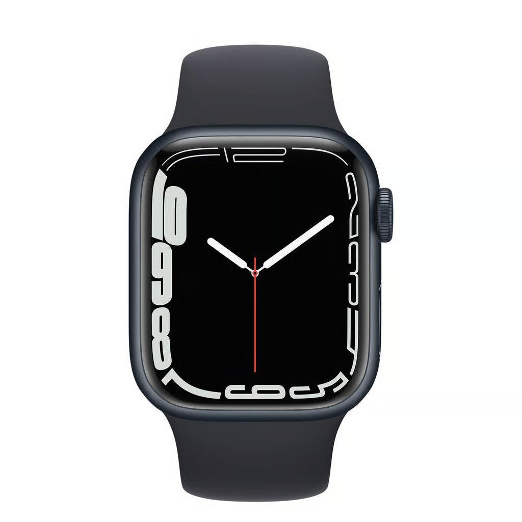 Apple Watch Series 7 GPS 41mm GPS - Midnight Aluminum Case with Black Sport Band - Pristine - Refurbished