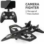 Fighter Airplane Toy Kit with Camera Remote Control Model EPP Foam Aerial Three-Axis