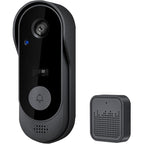 Wireless 1080P HD Video Doorbell with Two-Way Audio, Motion Detection & Night Vision - Black