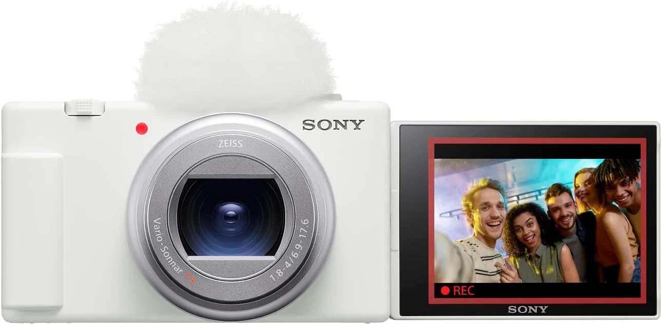 Sony ZV-1 II Digital Camera – White | 20.1MP Compact Vlogging Camera