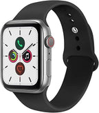 Soft Silicone Sport Waterproof Strap Band 38mm 40mm 41mm 42mm 44mm 45mm 46mm 49mm Compatible with Apple Watch Series 10 9 8 7 6 5 4 3 2 1 SE Ultra, Ultra 2 Women Men