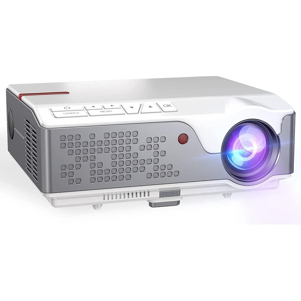 Multimedia 1080p LED Projector with HDMI - White ( Open Never Used )