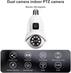 V380 Pro 4MP Waterproof IP Camera Dual Lens E27 New Bulb Full Color Night Vision Two Way Audio Outdoor Security Camera - Pristine - Refurbished Tristar