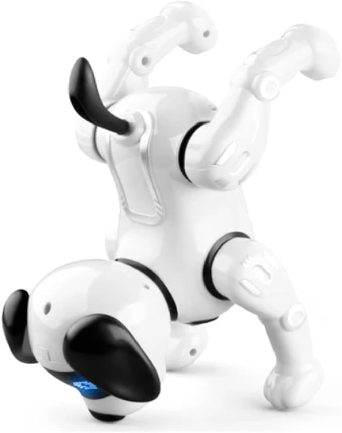 Remote Control Stunt Puppy Robot Dog Kids Toys – White & Black – Brand New Tristar Online