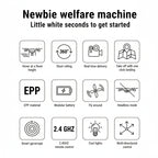 Fighter Airplane Toy Kit with Camera Remote Control Model EPP Foam Aerial Three-Axis