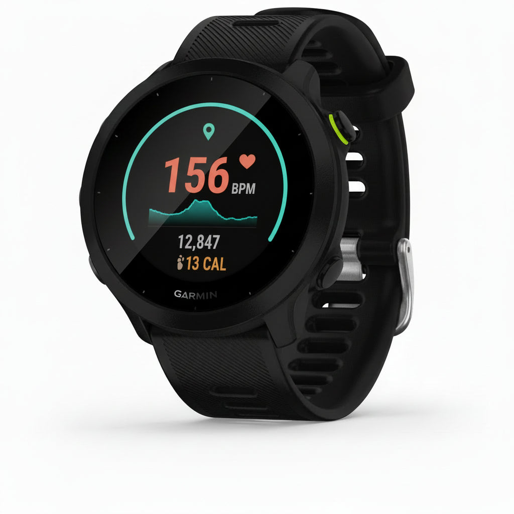Garmin Forerunner 55 GPS Running Watch - Black - Pristine - Refurbished Garmin