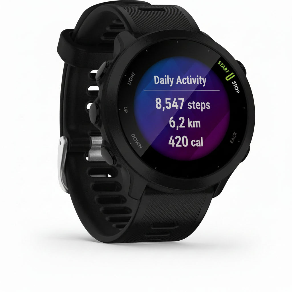 Garmin Forerunner 55 GPS Running Watch - Black - Pristine - Refurbished Garmin