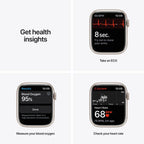 Apple Watch Series 7 45mm (GPS + Cellular) Black  (Refurbished Grade-C)