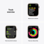 Apple Watch Series 7 45mm (GPS + Cellular) Black  (Refurbished Grade-C)